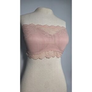 Spanx Undie-Tectable Lace Strapless Bra Bralette Bandeau Vintage Rose Size S